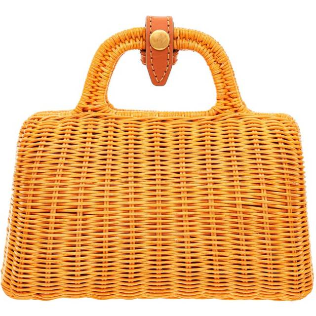 SERPUI - Panto wicker mini bag - women - Wicker/Polyester - One Size - Neutrals