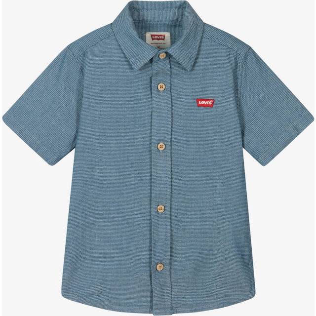 Levi's, Shirts, male, Blue, 16 Y, Boys Short Sleeve Woven Shirt in Blue