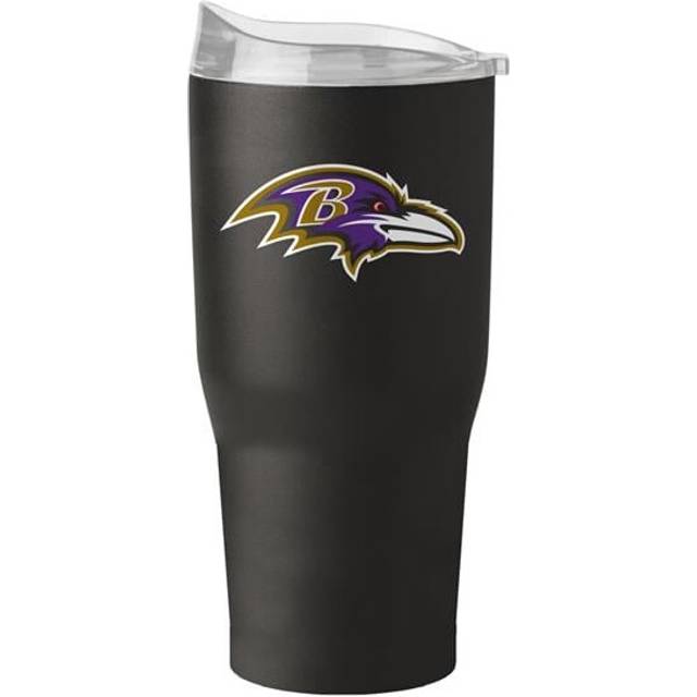 Logo Brands 603-S30PT-34 30 oz Baltimore Ravens Flipside Powder Coat Tumbler
