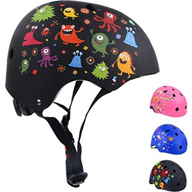 Monster Party Black - Kids Helmet - Small (S)