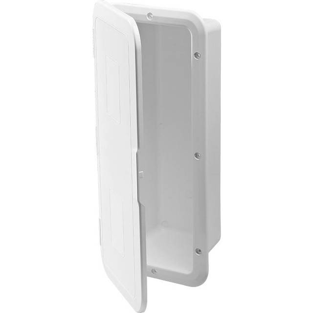 Storage case for 2kg fire extinguisher with door – white