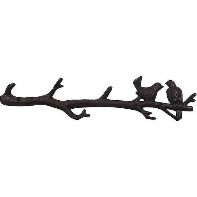 1pc Cast Iron Hook Vintage Wall Mounted Wood Tree Branch Shape Coat Hanger For Home Office Room