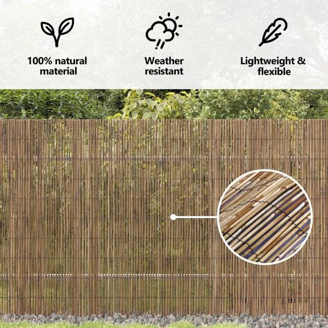 vidaXL Reed Fence Folding Brown 300 x 180 cm Reed