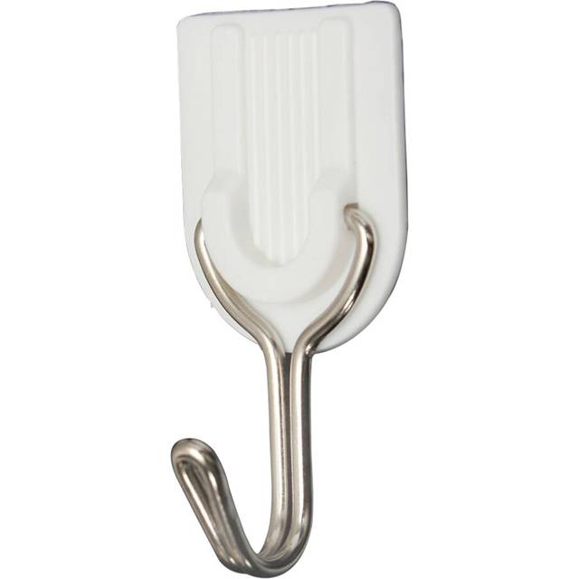 6 pieces Wall Door Hook Towel Holder Self-adhesive Bathroom Kitchen Glue white