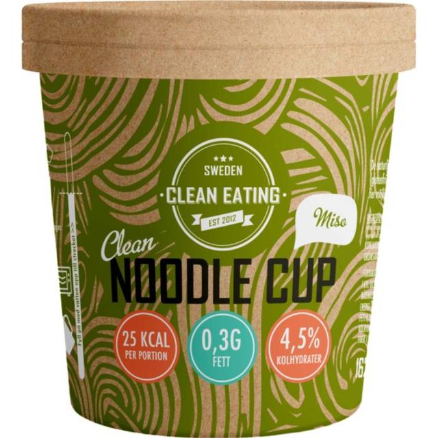 Clean Eating Clean Noodle Cup Miso 162 g - Multi