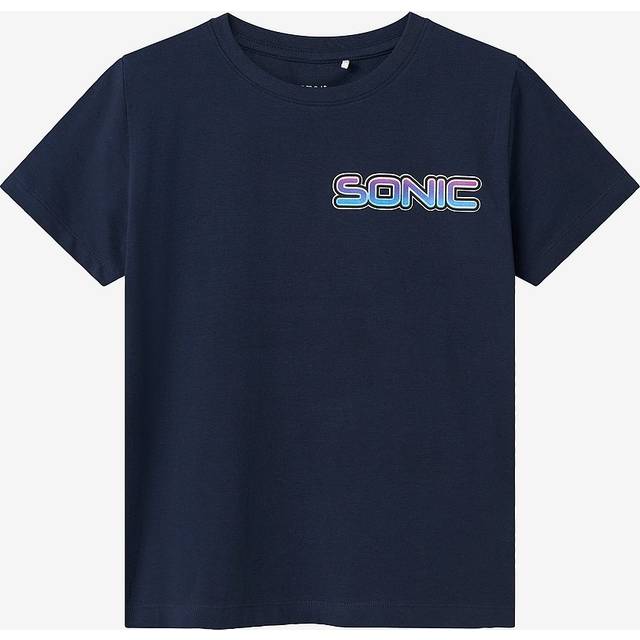 Name it kids - T-shirt nkmMarcel Sonic Nreg SS Top Sky - Blå