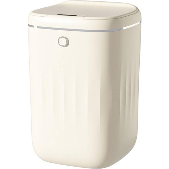 Automatic Trash Can 20L Touchless Sensor Easy Clean PP Waterproof Electric Garbage Bin for Kitchen white
