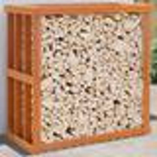 vidaXL Outdoor Log Holder Wax Brown 109x52x106 cm Solid Wood Pine