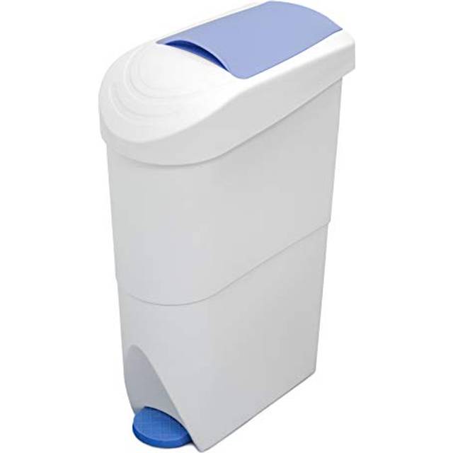 Sanitay Bin Pedal Operated 20 Litre White/Blue WR-FQ-1003