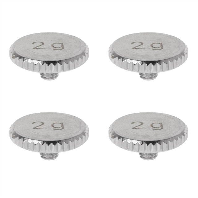 4X Headshell 2G Shell Weight Turntable Metal Electric Instrument Parts for SL1200 SL1210 MK2 3 5 M5G Stylus DJ,Silver