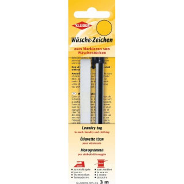 Kleiber Tags/Tejp till Tvätt Liten Set Vit 1cm - 3 m