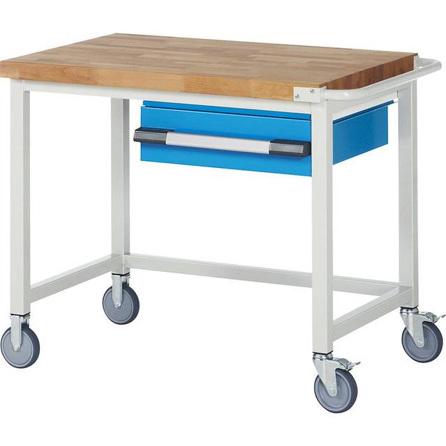 eurokraft pro 1 suspended drawer, 1 suspended drawer, WxD 1000 x 700 mm - light blue RAL 5012