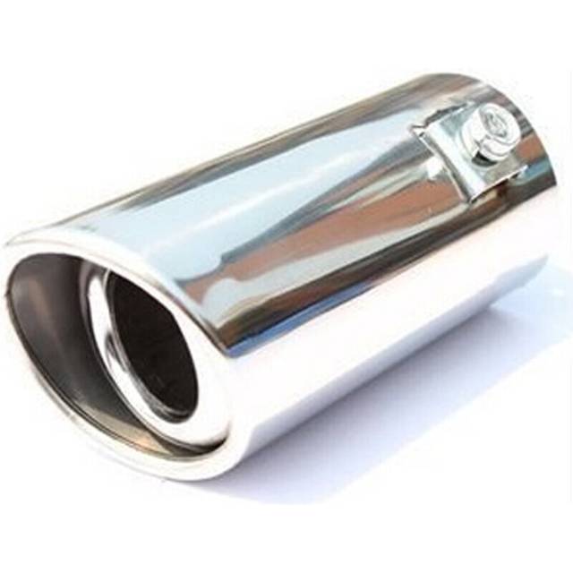 New Hot Car Auto Vehicle Chrome Exhaust Pipe Tip Muffler Steel Stainless Trim Tail Tube Car Rear Tail Throat Liner Accessories