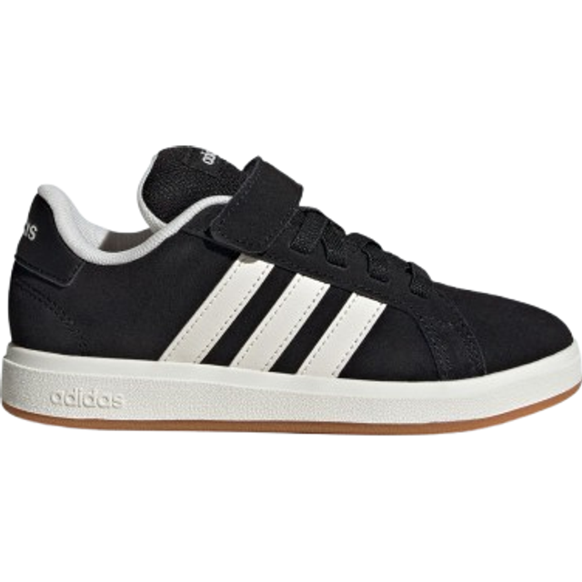 adidas Unisex – Barn GRAND COURT 00s SHOES CHILDREN, Core Black/Off White/Gum, 33 EU