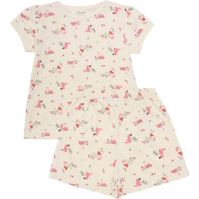CeLaVi Sommar Pyjamas set - Tjej - Powder Rosa - CeLaVi - 80 - Pyjamas 2-delad