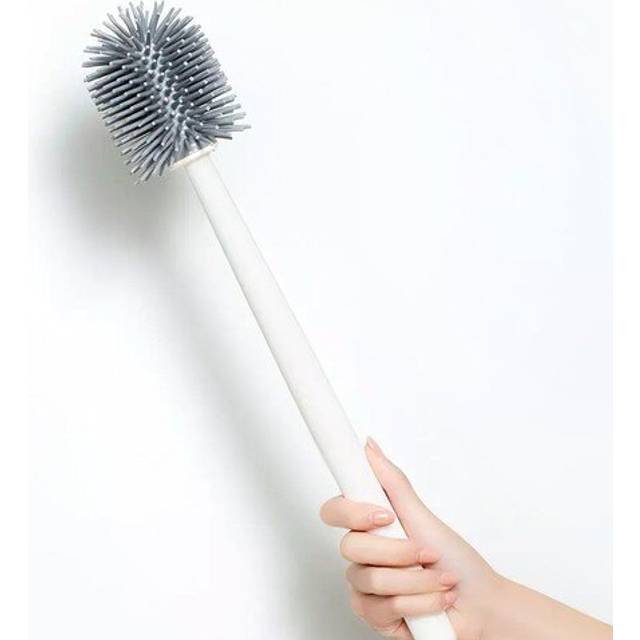Yijie Vertical Storage Soft Glue Bristles Toilet Brushes And Holder Cleaner Set Silica Bathroom Cleaning Tool from Xiaomi Youpin