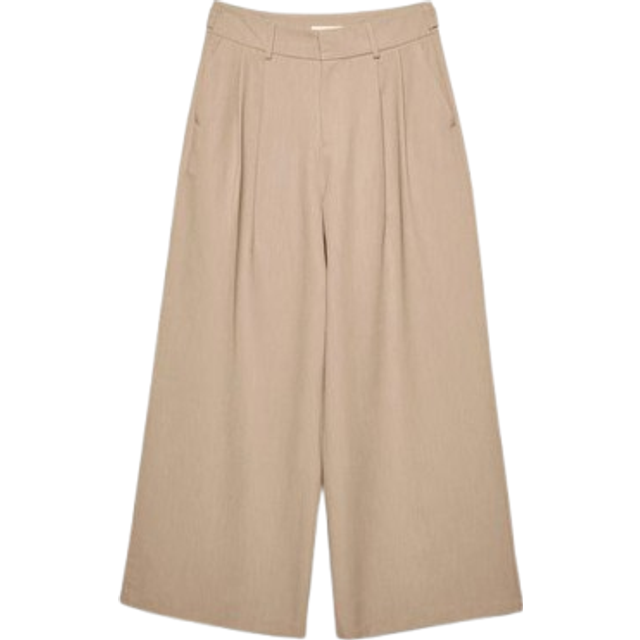 Stradivarius Super wide-leg adjustable trousers Brown 14