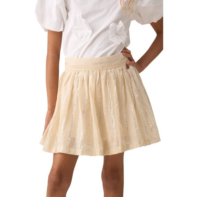 Angel & Rocket Kids' Stripe Skort, Cream