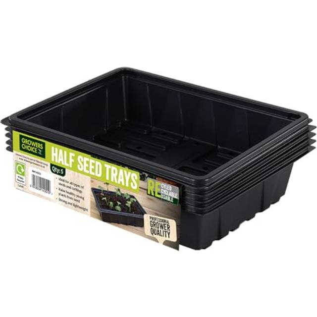 Bosmere N251 Professional Half Seed Tray - Black (5 Pieces)