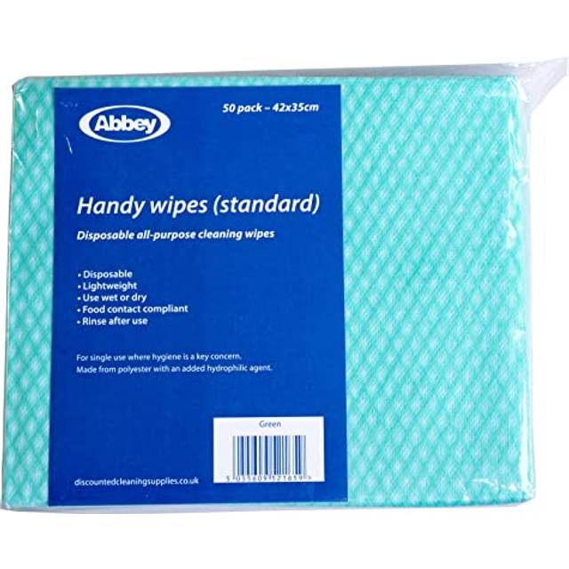 Contract Wiper - Green - Pack of 50 - Abbey - CCGC42BDO