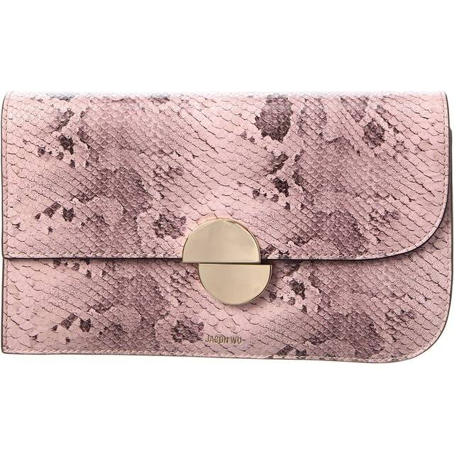 Jason Wu Snake-Embossed Leather Clutch