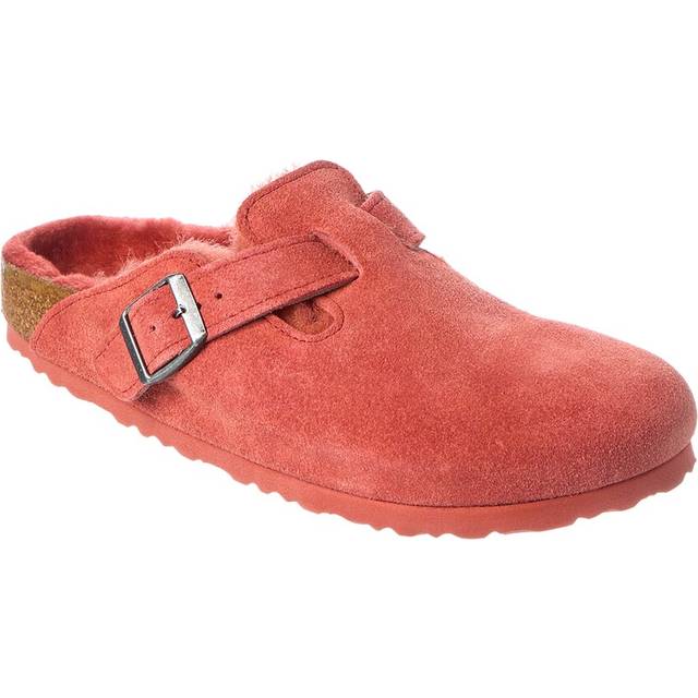 Birkenstock Boston Vl Narrow Suede & Shearling Clog