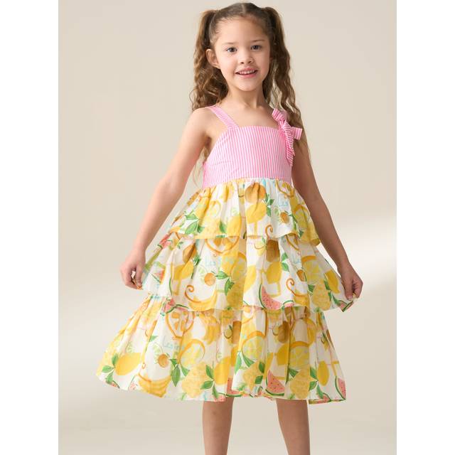 Angel & Rocket Kids' Tiered Fruit Sundress, Multi