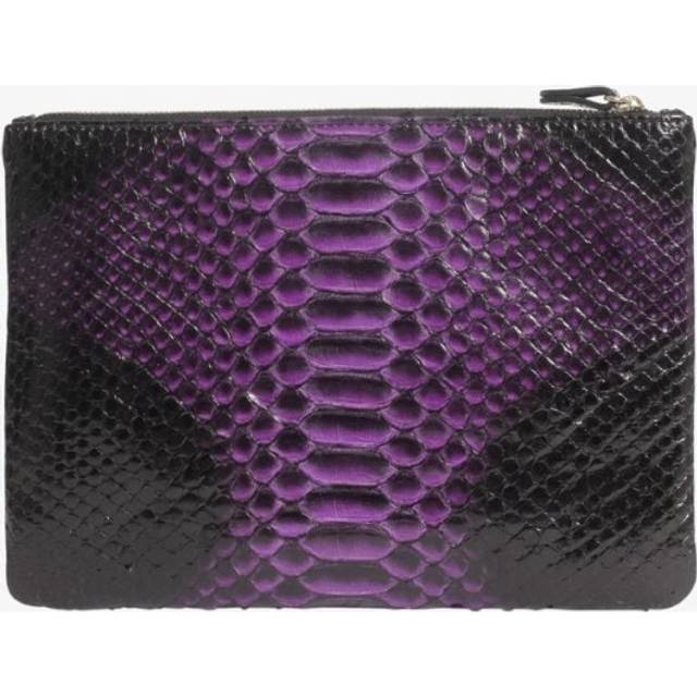 The Case Factory Small Clutch Real Python Lila/Black