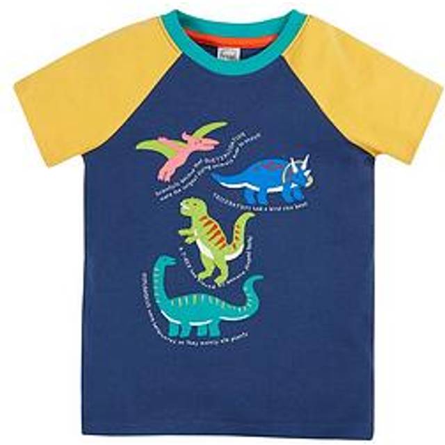 Frugi Boys Renny Raglan T-shirt - Navy, Navy, Size 2-3 Years - 2-3 YEARS