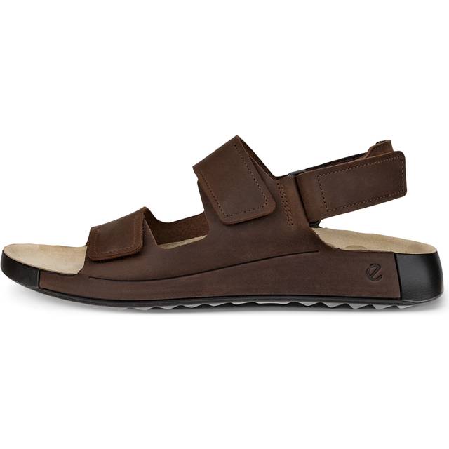 ECCO Cozmo M - Sandale en nubuck deux brides pour homme - Marron - Size: 44 (UK 10)