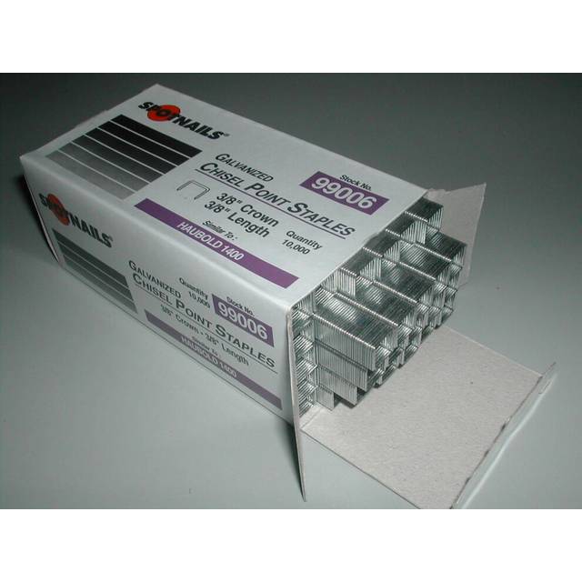 Staples for Haubold 1400 Series Staplers 3/8 Spotnails 10 000