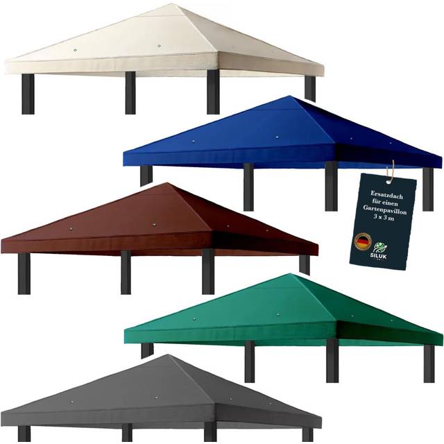 freigarten.de Gazebo Roof, 3 x 3 m, Waterproof Panama PVC, 100% Polyester, Navy Blue