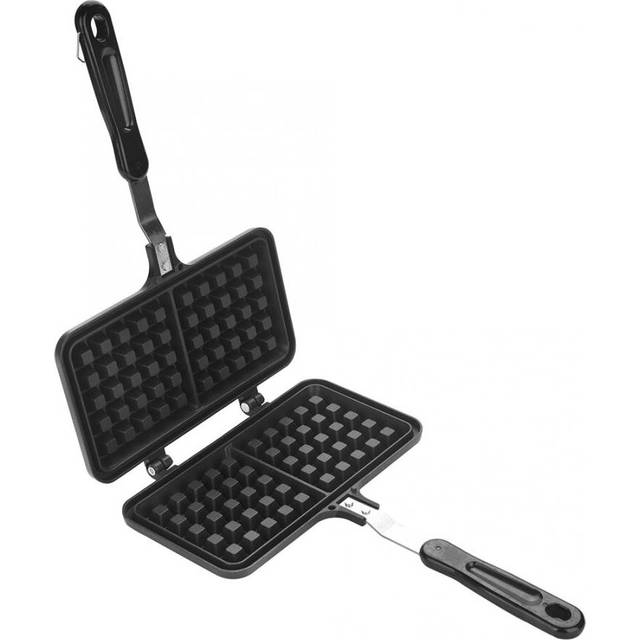 Iron Waffle Maker Baking Plate Non-Stick Waffles Making Mold Kitchen Dual Head Gas Pan Bubble Egg Cake Oven Breakfast Machine