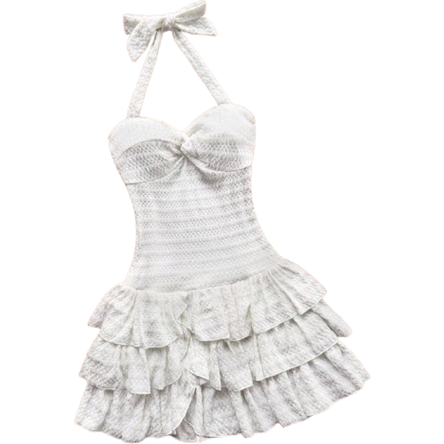 Soleia Women&#39;s Vacation Mini Dress With Elastic Ruched Bust, Tie Neck, Bowknot, And Tiered Ruched, Can Wear Inner Or Outer,Valentine&#39;s Day Date Outfits,New Y