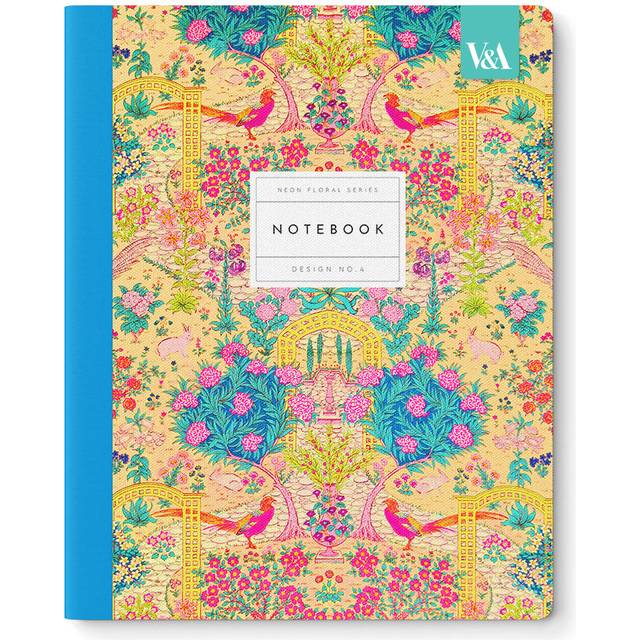 Neon Floral Ornate Garden Premium Exercise Book