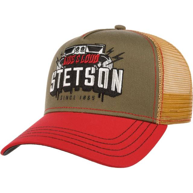 Festival Live and Loud Trucker Cap by Stetson - beige-red - One Size Small