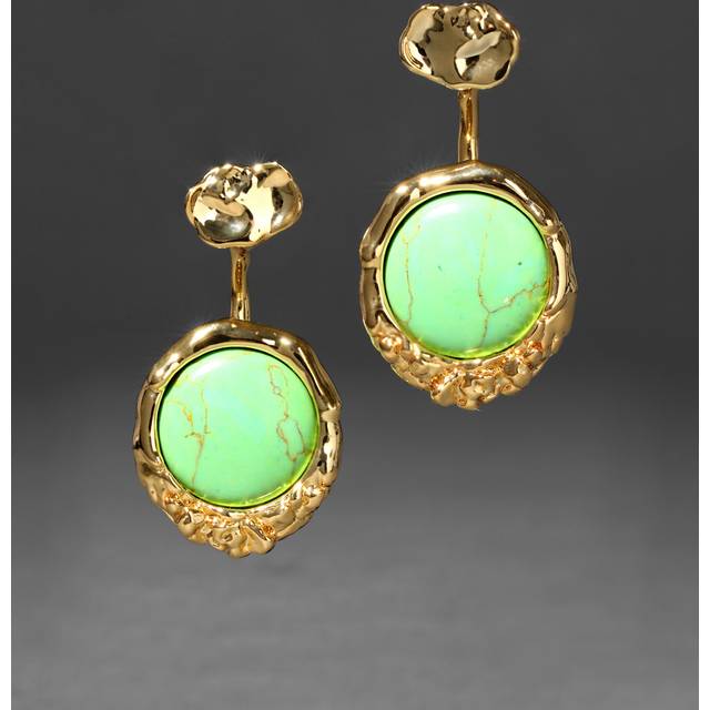 Alexis Bittar Brut Coin Front Back Earrings in Mojave | Statement Jewelry from Alexis Bittar (One Size)