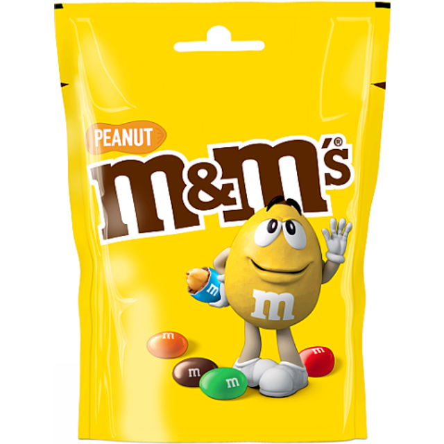 M&M's Peanut Chocolate Pouch Bag, 112g