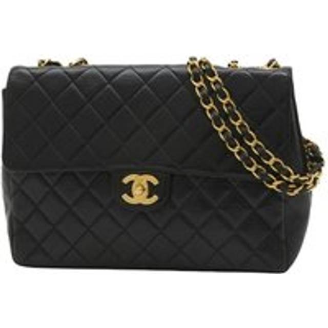 Preloved Classic Flap Bag Double Chain Women - Black Shopper Bags - One Size