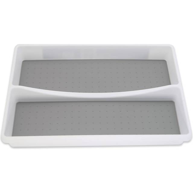 Addis 2 Compartment Drawer Organiser ? Twin Material, White