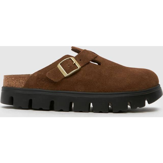 BIRKENSTOCK Boston Chunky Clog Sandals in Brown