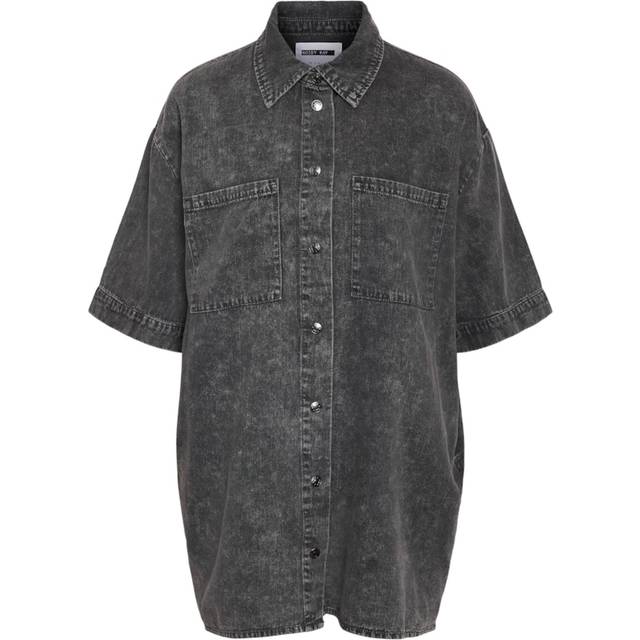 Noisy May - Oregon Denim Acid Black Washed - Dress - grey - XS - 100% Cotton,Denim