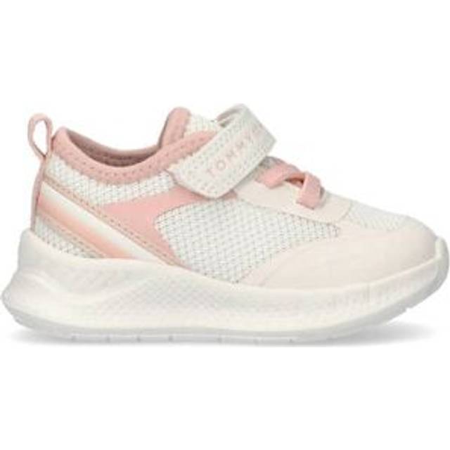 Tommy Hilfiger Skor - Lace Upp/Velcro Sneakers - Off White/Rosa - Tommy Hilfiger - 28 - Skor