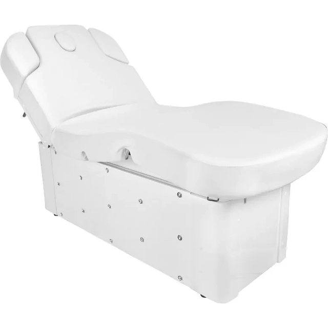Spa skönhetsbädd Azzurro Krystal 370-3 4 stark. Vit uppvärmd