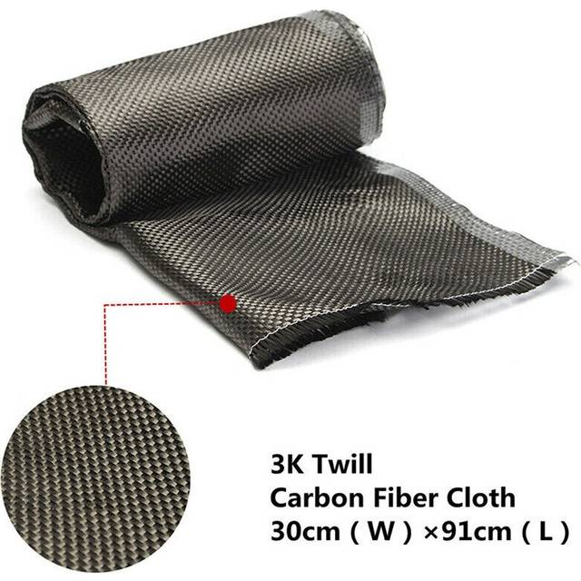 36''x12'' 3K 91cmx30cm Carbon Fiber/Fibre Cloth Fabric Plain 2/2 Twill Weave