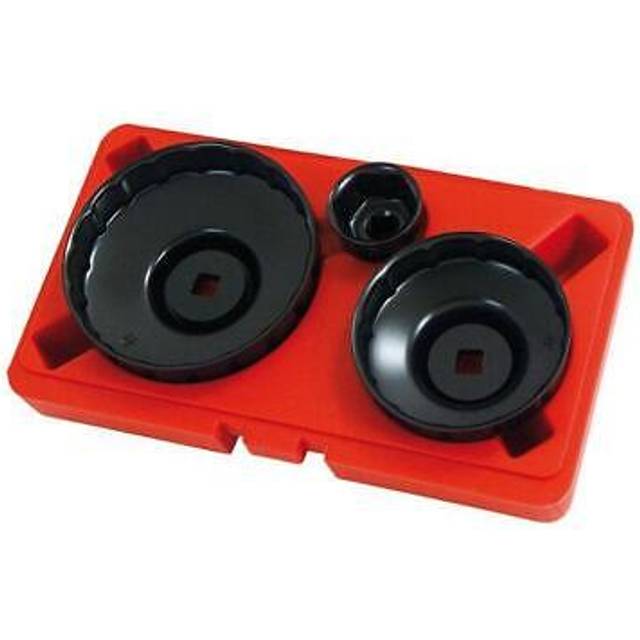 3pc Renault Cap Type Oil Filter Wrench Removal Puller Set (Neilsen CT3448)
