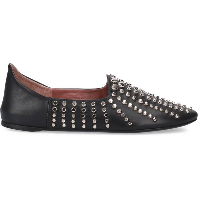 Premiata - studded ballerina shoes - women - Calf Leather/Thermoplastic Polyurethane (TPU)/Calf Leather/Calf Leather - 39 - Black
