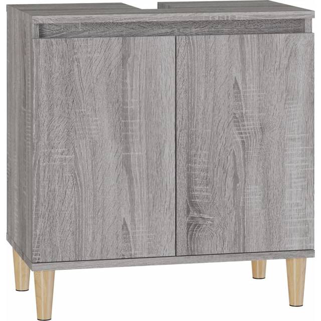 (grey sonoma) vidaXL Sink Cabinet Vanity Unit Storage Under Sink Cabinet Engineered Wood