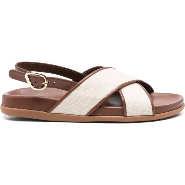 Ancient Greek Sandals - Ikesia sandals - women - Polyurethane/Calf Leather/Rubber/Fabric - 38 - Brown
