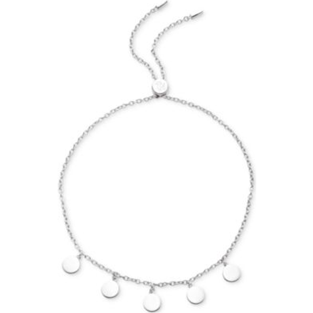 Lauren Ralph Lauren Sterling Silver Disc Bolo Bracelet